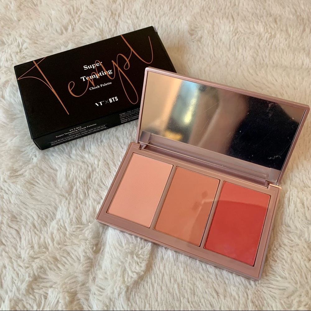bt21 x vt super tempting blush pallet